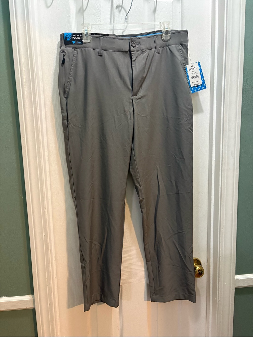 Men's Birdie Bound gray golf pants 34x30